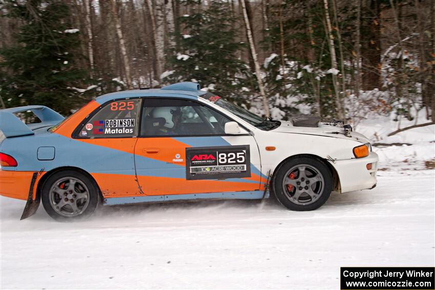 Tyler Matalas / Jake Robinson Subaru Impreza LX on SS1, Nemadji Trail East I.
