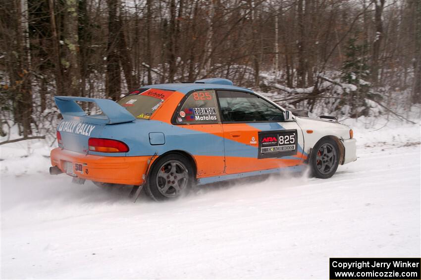 Tyler Matalas / Jake Robinson Subaru Impreza LX on SS1, Nemadji Trail East I.