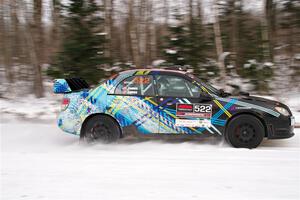 Matt James / Jackie James Subaru Impreza on SS1, Nemadji Trail East I.