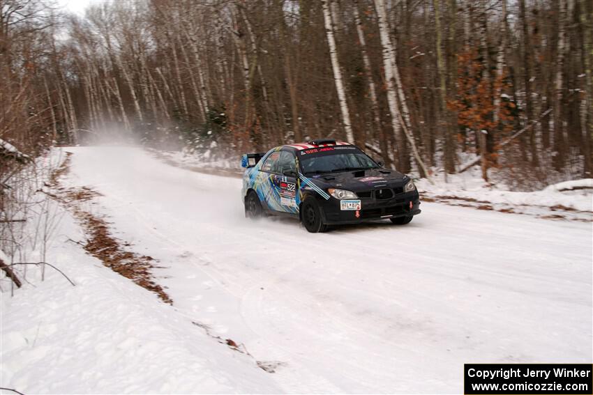 Matt James / Jackie James Subaru Impreza on SS1, Nemadji Trail East I.
