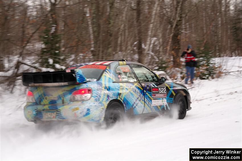 Matt James / Jackie James Subaru Impreza on SS1, Nemadji Trail East I.