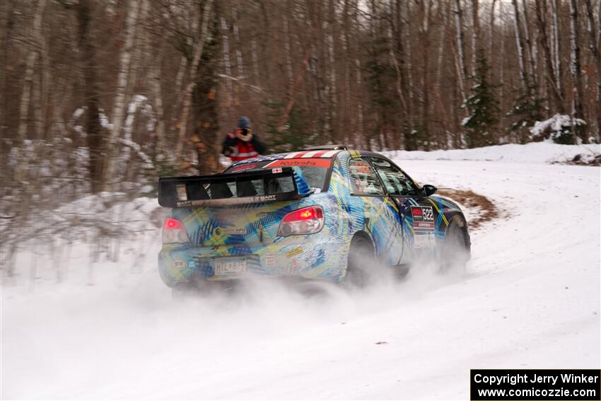 Matt James / Jackie James Subaru Impreza on SS1, Nemadji Trail East I.