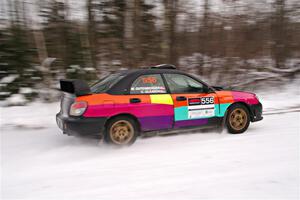Colin Gleason / Marc Gutenberger Subaru Impreza 2.5RS on SS1, Nemadji Trail East I.