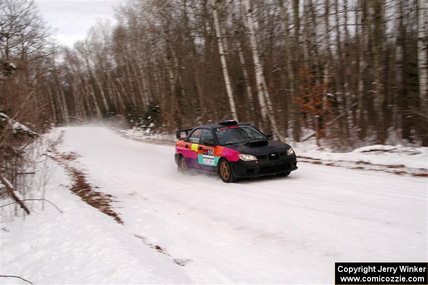Colin Gleason / Marc Gutenberger Subaru Impreza 2.5RS on SS1, Nemadji Trail East I.