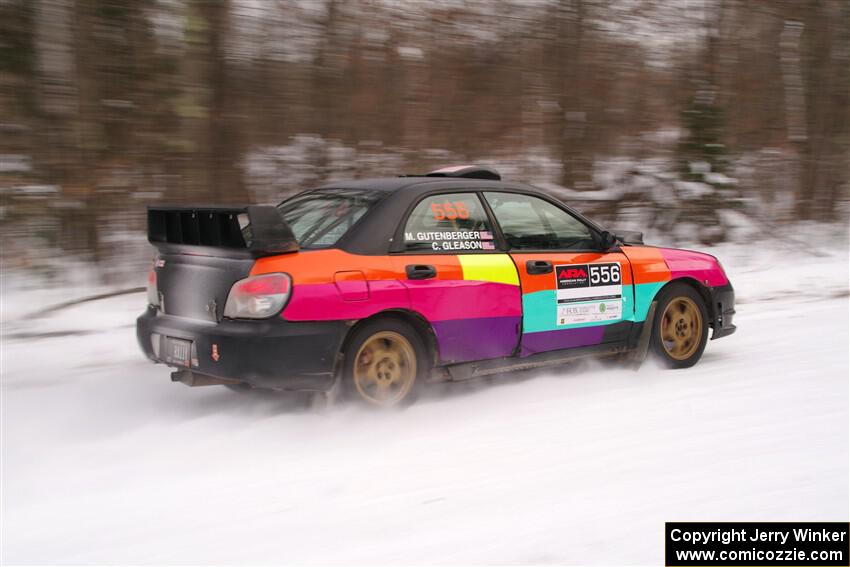 Colin Gleason / Marc Gutenberger Subaru Impreza 2.5RS on SS1, Nemadji Trail East I.