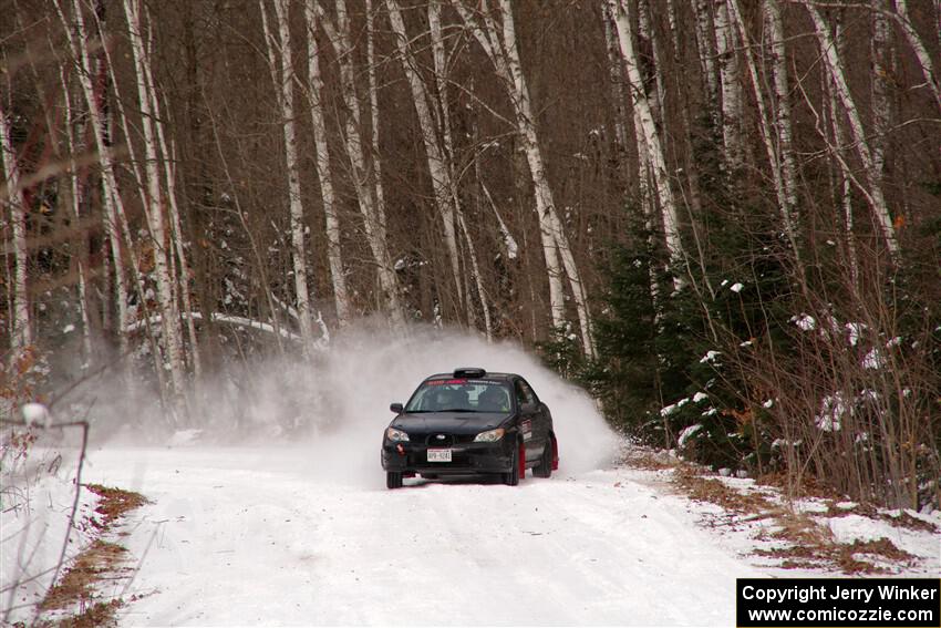 Jonah Becken / Peyton Reece Subaru Impreza 2.5i on SS1, Nemadji Trail East I.