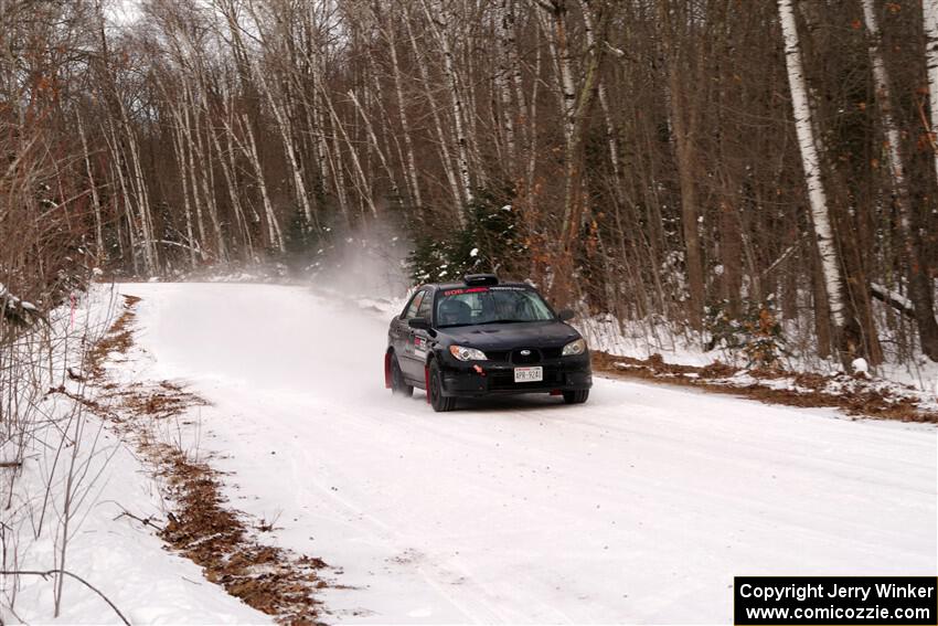 Jonah Becken / Peyton Reece Subaru Impreza 2.5i on SS1, Nemadji Trail East I.