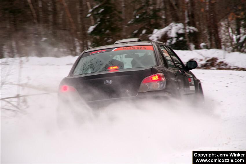 Jonah Becken / Peyton Reece Subaru Impreza 2.5i on SS1, Nemadji Trail East I.