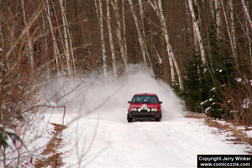 Nino Ortega / Peyton Goldenstein VW GTI on SS1, Nemadji Trail East I.
