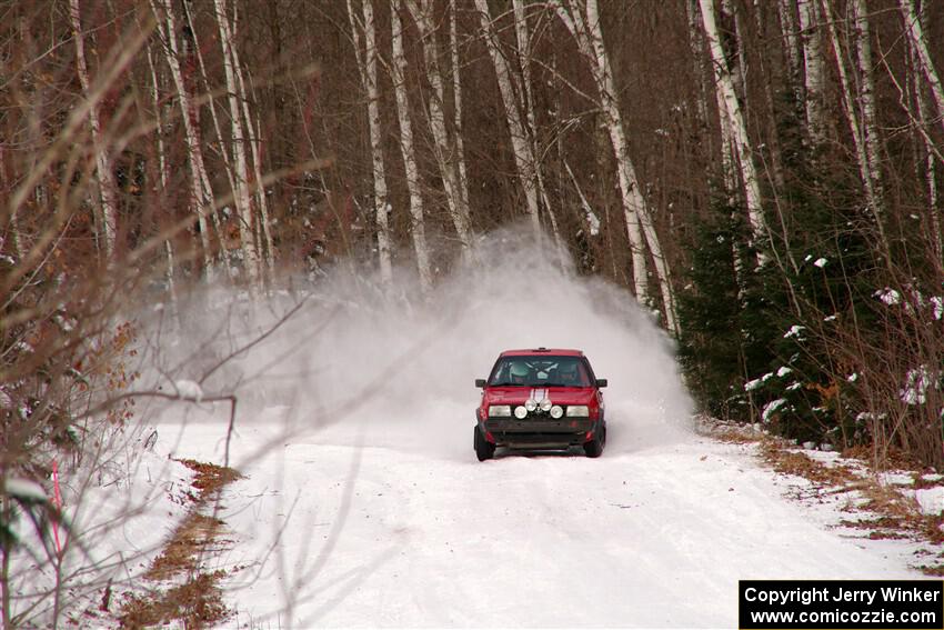 Nino Ortega / Peyton Goldenstein VW GTI on SS1, Nemadji Trail East I.