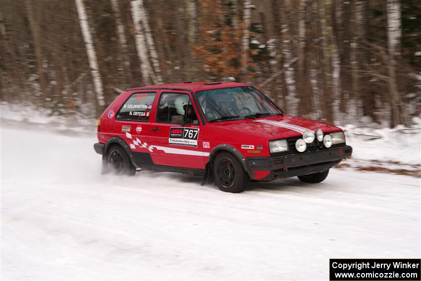 Nino Ortega / Peyton Goldenstein VW GTI on SS1, Nemadji Trail East I.