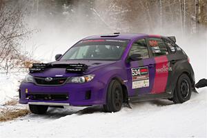 Silas Himes / Guinevere Himes Subaru WRX STi on SS2, Nemadji Trail West I.