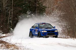 Connor Himes / Elliot Prusi Subaru Impreza on SS2, Nemadji Trail West I.