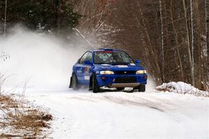 Connor Himes / Elliot Prusi Subaru Impreza on SS2, Nemadji Trail West I.