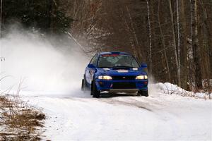 Connor Himes / Elliot Prusi Subaru Impreza on SS2, Nemadji Trail West I.