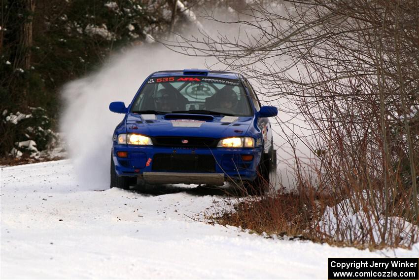 Connor Himes / Elliot Prusi Subaru Impreza on SS2, Nemadji Trail West I.