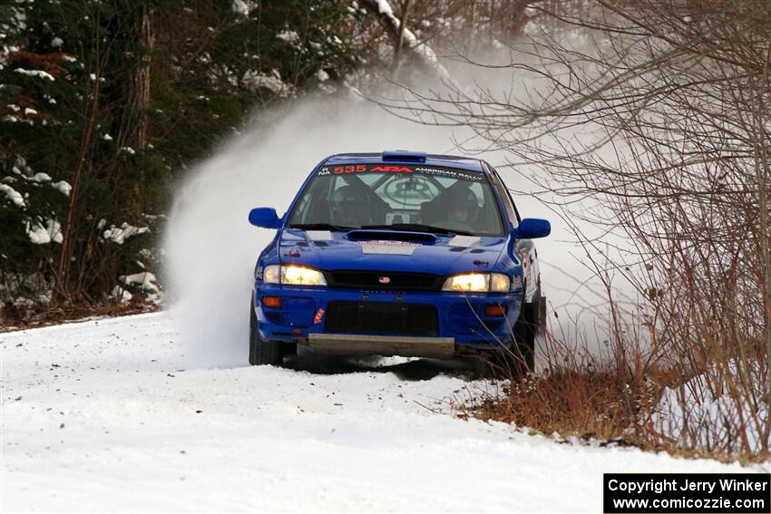 Connor Himes / Elliot Prusi Subaru Impreza on SS2, Nemadji Trail West I.
