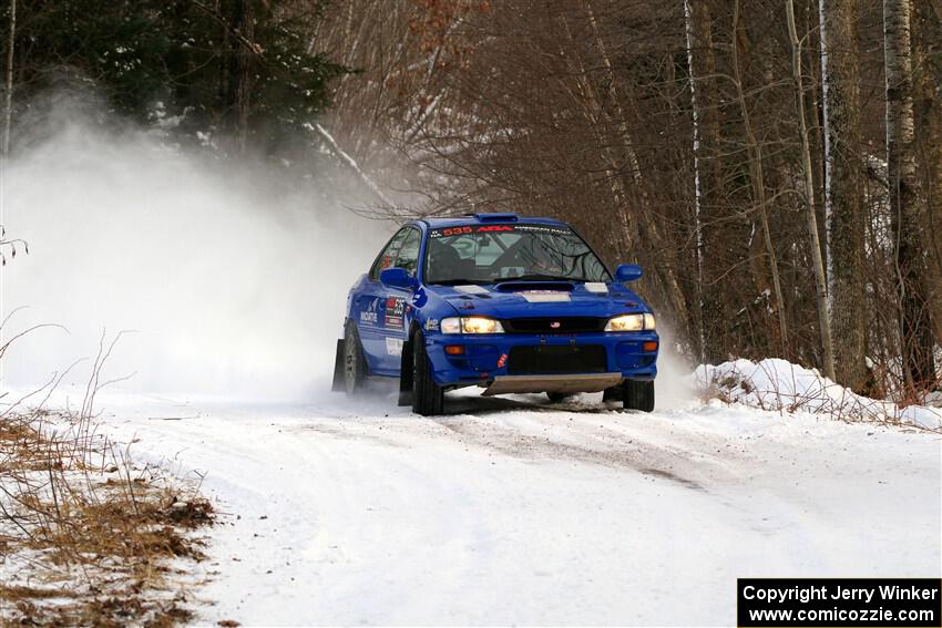 Connor Himes / Elliot Prusi Subaru Impreza on SS2, Nemadji Trail West I.