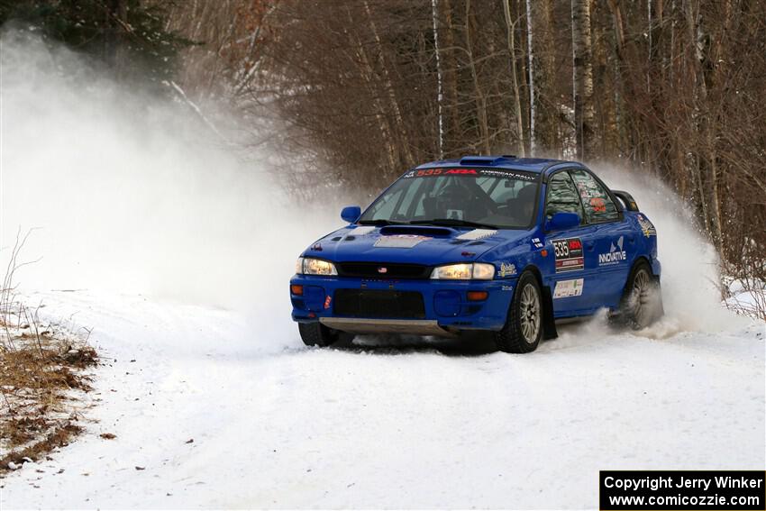Connor Himes / Elliot Prusi Subaru Impreza on SS2, Nemadji Trail West I.