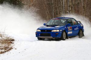 Connor Himes / Elliot Prusi Subaru Impreza on SS2, Nemadji Trail West I.
