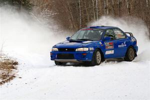 Connor Himes / Elliot Prusi Subaru Impreza on SS2, Nemadji Trail West I.