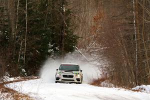 Jamey Randall / Andrew Rausch Subaru WRX on SS2, Nemadji Trail West I.