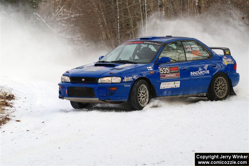 Connor Himes / Elliot Prusi Subaru Impreza on SS2, Nemadji Trail West I.