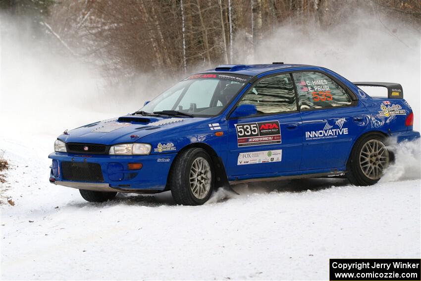 Connor Himes / Elliot Prusi Subaru Impreza on SS2, Nemadji Trail West I.