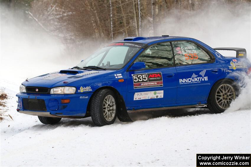 Connor Himes / Elliot Prusi Subaru Impreza on SS2, Nemadji Trail West I.