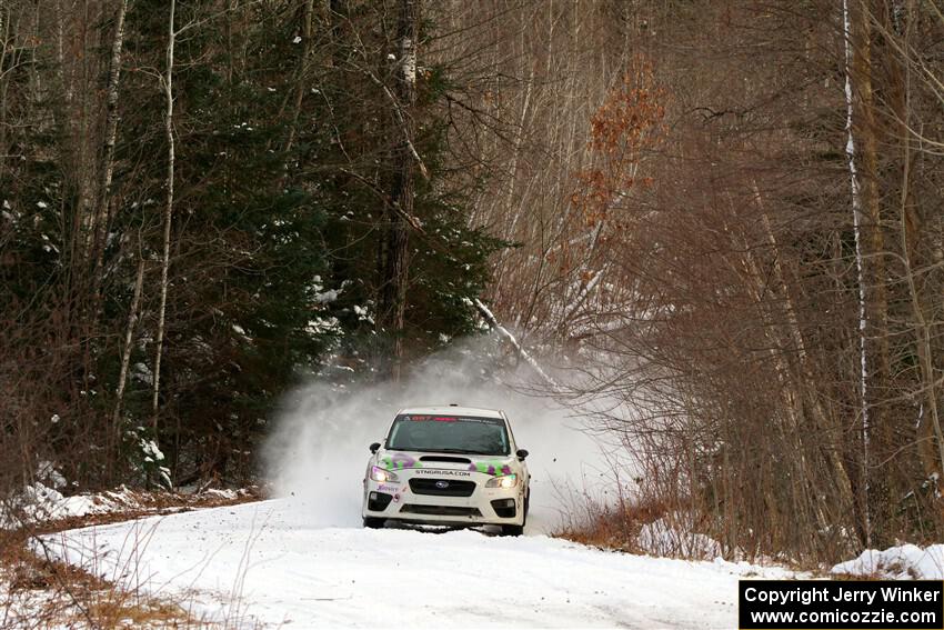 Jamey Randall / Andrew Rausch Subaru WRX on SS2, Nemadji Trail West I.