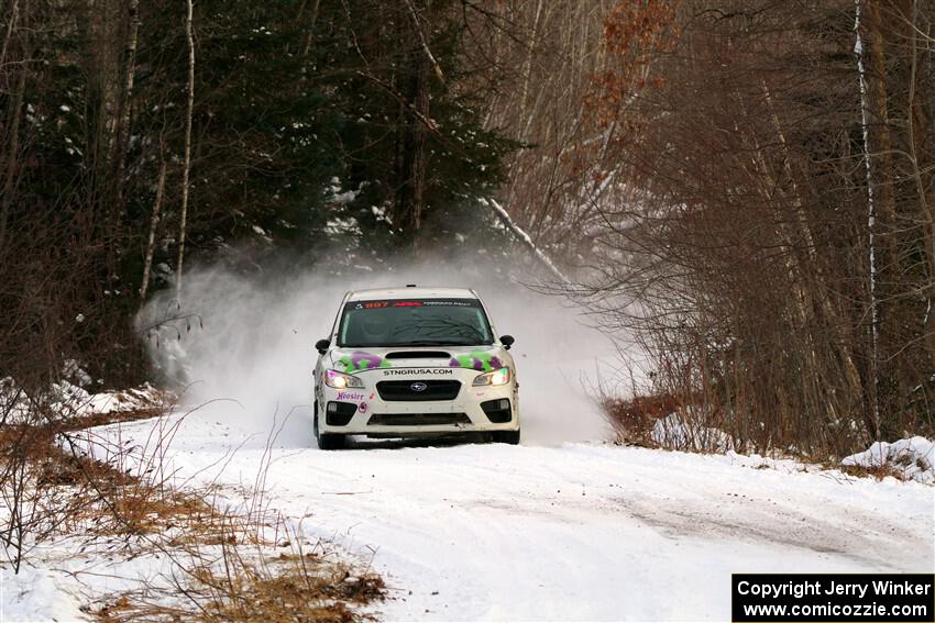 Jamey Randall / Andrew Rausch Subaru WRX on SS2, Nemadji Trail West I.