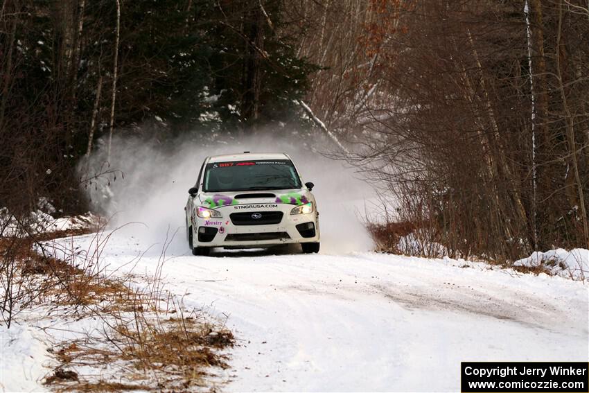 Jamey Randall / Andrew Rausch Subaru WRX on SS2, Nemadji Trail West I.