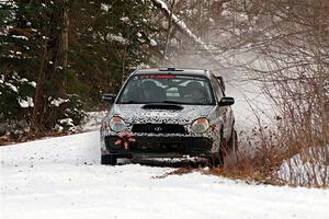 Peter Farrow / Jackson Sedivy Subaru WRX on SS2, Nemadji Trail West I.