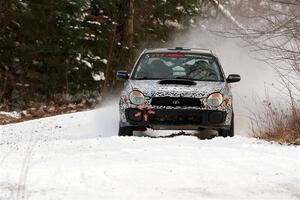 Peter Farrow / Jackson Sedivy Subaru WRX on SS2, Nemadji Trail West I.