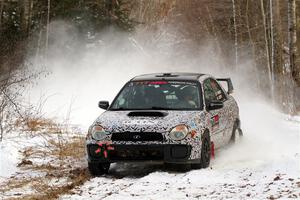 Peter Farrow / Jackson Sedivy Subaru WRX on SS2, Nemadji Trail West I.