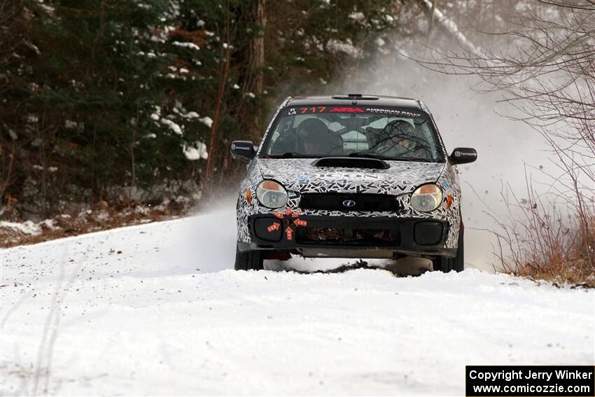 Peter Farrow / Jackson Sedivy Subaru WRX on SS2, Nemadji Trail West I.