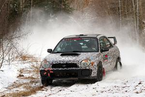 Peter Farrow / Jackson Sedivy Subaru WRX on SS2, Nemadji Trail West I.