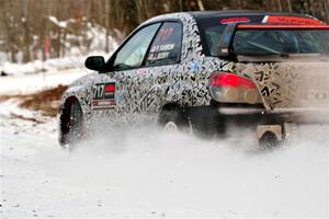 Peter Farrow / Jackson Sedivy Subaru WRX on SS2, Nemadji Trail West I.