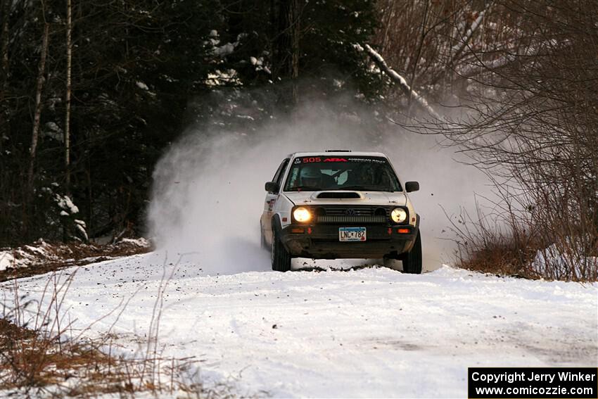Josh Nykanen / Charlotte Himes VW GTI on SS2, Nemadji Trail West I.