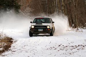 Josh Nykanen / Charlotte Himes VW GTI on SS2, Nemadji Trail West I.