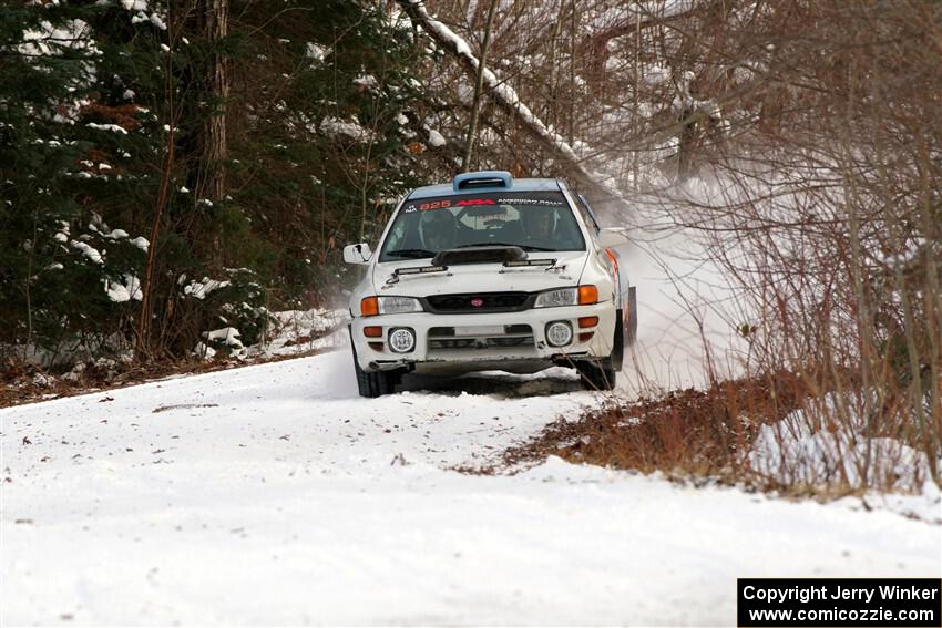 Tyler Matalas / Jake Robinson Subaru Impreza LX on SS2, Nemadji Trail West I.