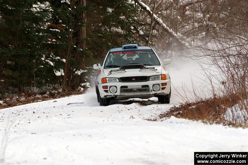 Tyler Matalas / Jake Robinson Subaru Impreza LX on SS2, Nemadji Trail West I.