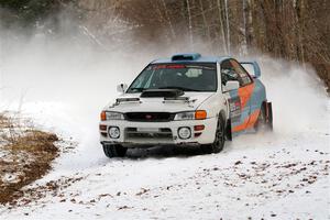 Tyler Matalas / Jake Robinson Subaru Impreza LX on SS2, Nemadji Trail West I.