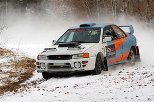 Tyler Matalas / Jake Robinson Subaru Impreza LX on SS2, Nemadji Trail West I.