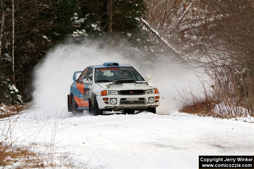 Tyler Matalas / Jake Robinson Subaru Impreza LX on SS2, Nemadji Trail West I.