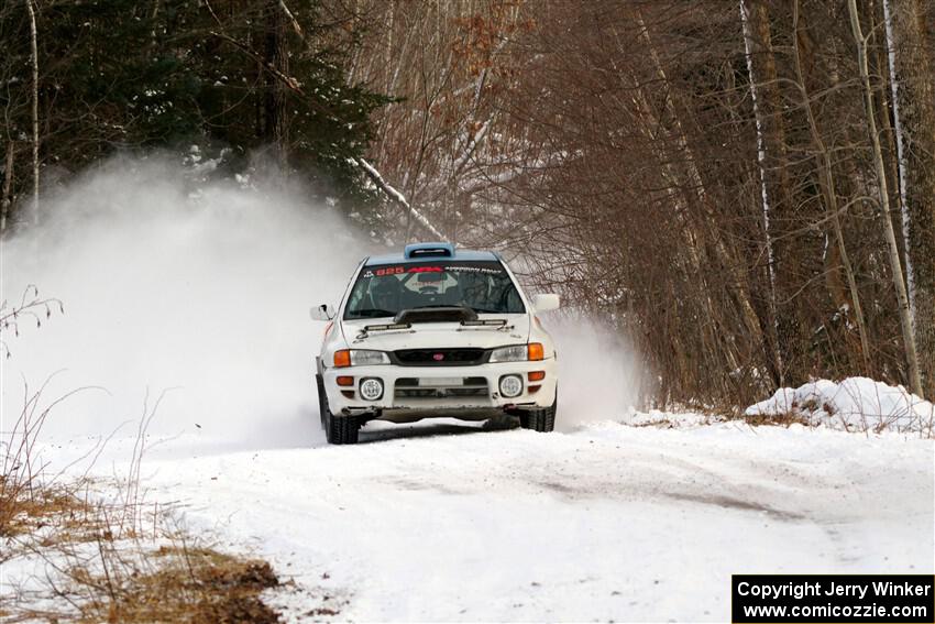 Tyler Matalas / Jake Robinson Subaru Impreza LX on SS2, Nemadji Trail West I.