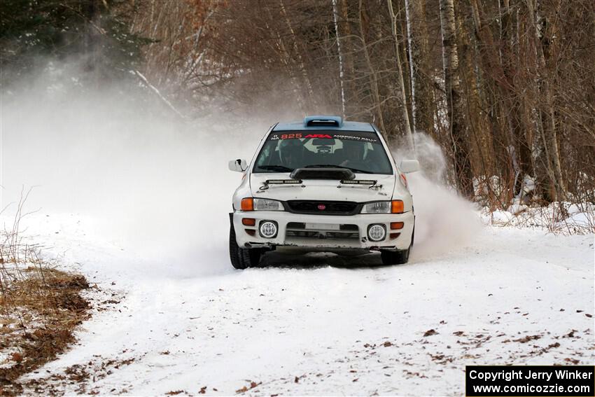 Tyler Matalas / Jake Robinson Subaru Impreza LX on SS2, Nemadji Trail West I.