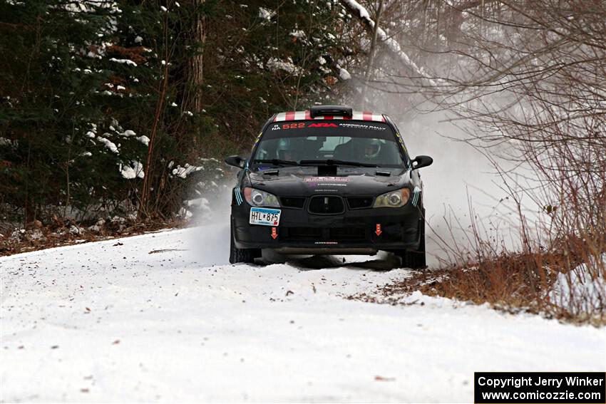Matt James / Jackie James Subaru Impreza on SS2, Nemadji Trail West I.