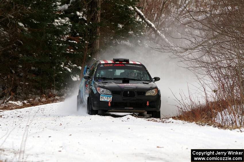Matt James / Jackie James Subaru Impreza on SS2, Nemadji Trail West I.