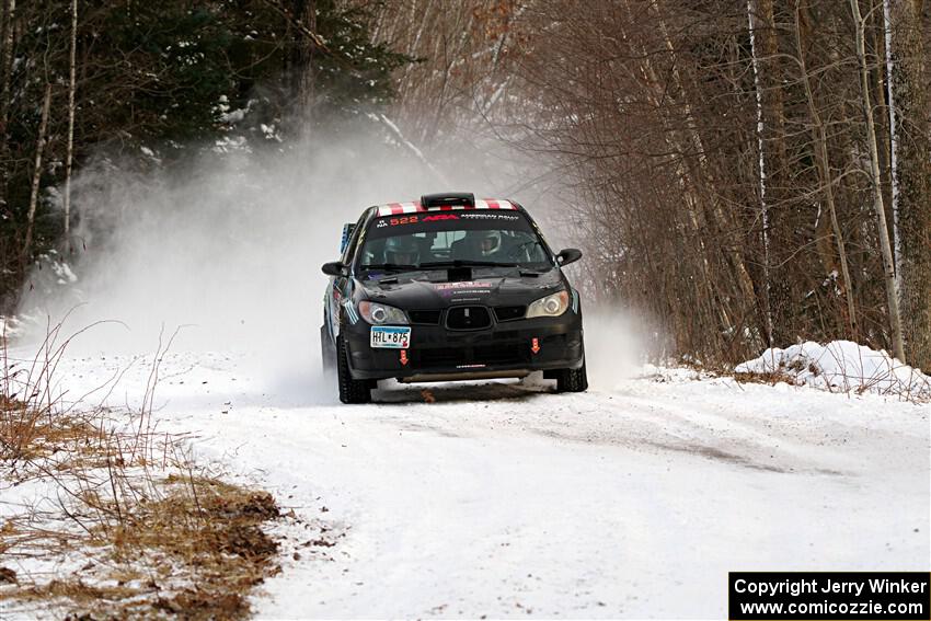 Matt James / Jackie James Subaru Impreza on SS2, Nemadji Trail West I.